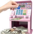 thumbnail image 1 of Piggy Bank ASRIO para niños con tarjeta de débito y reconocimiento de monedas, 1 of 7