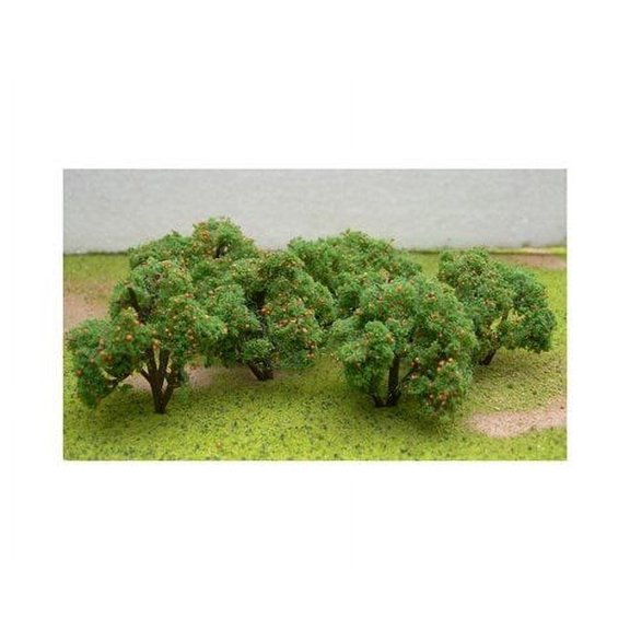 JTT Scenery Products 92121 Fruit Grove Trees, Orange 2-2.25" (6)