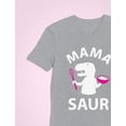 thumbnail image 5 of Tstars Womens Best Gift for Mother's Day Shirts Tshirt Mama Saur Shirt T Rex Cool Cute Gift for Mom Shirt for Mom Funny Humor Mothers Day Gift V Neck Women T Shirt, 5 of 7