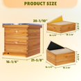 thumbnail image 4 of Kit de colmena ThxBees de 10 cuadros, madera recubierta con cera de abeja, 4 of 9