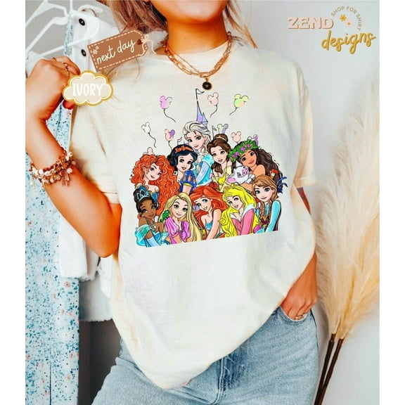 Disney Princess T-shirt, Magic Kingdom Sweater, Disney Princess Castle Tee, Family Disneyland Trip Shirt, Disney Princess Matching T-Shirt