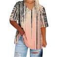 thumbnail image 3 of breaise Plus Size Tops for Women Summer Print T Shirts V Neck Short Sleeve Casual Basic Tee XL-5XL Free Shipping, 3 of 4