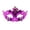A005- Purple, variant on Halloween Purple Half Mask Masquerade Mask for Women Plastic 7X3.5 Inch, Perfect for Halloween Party Supplies Mask for Adults, Ideal for Masquerade Ball Eye Mask with Crown Design