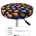 thumbnail image 4 of Vsdgher Lovely Planet Print Stool Covers Round,Stretch Round Stool Covers Washable Stool Cushion Slipcover Elastic Chair Covers for 12-14 Inch Chair, 4 of 7