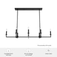 thumbnail image 5 of Hunter Bearden Natural Iron 8 Light Chandelier Ceiling Light Fixture, 5 of 9