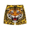 thumbnail image 5 of UVEASISHA Animal Cartoon Swim Trunks for Men Loose Casual Summer Beach Shorts Fashion Straight Leg Vacation Shorts with Pockets Yellow XL, 5 of 9