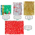 thumbnail image 4 of Paquete HRX de 30 bolsas de regalo de Navidad con cordón de aluminio, surtidas, 4 of 7