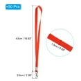 thumbnail image 2 of Uxcell 17" x 0.6" Neck Lanyards with Swivel Hook Clip for ID Badge Keys Red 50 Pack, 2 of 5