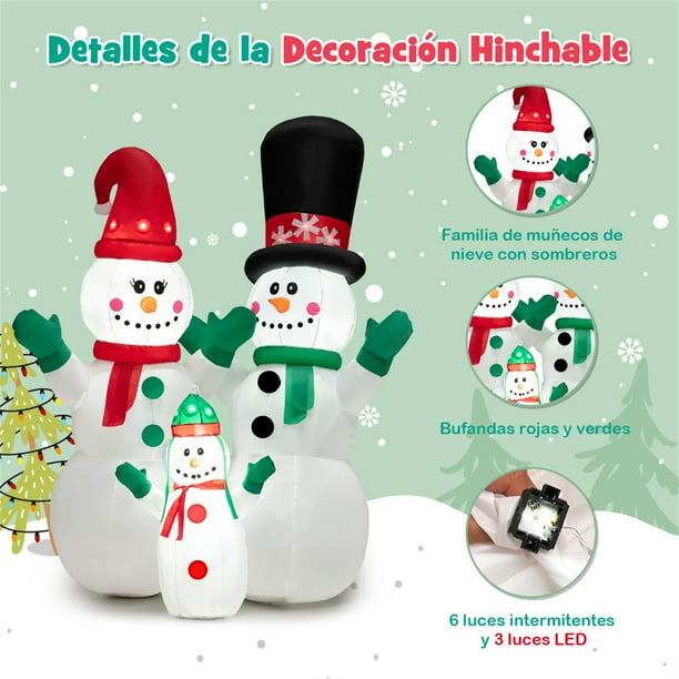 Navidad MuÃ±eco De Nieve Inflable MuÃ±eco De Nieve Con Globos Y