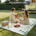 thumbnail image 4 of Sage Green Eucalyptus Leaves Outdoor Rug for Patio/Deck/Porch, Non-Slip Large Area Rug 4 x 6 Ft, Spring Summer Botanical Indoor Outdoor Rugs Washable Area Rugs, Reversible Camping Rug Carpet Runner, 4 of 8