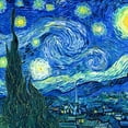 thumbnail image 3 of CafePress - Van Gogh Starry Night T Shirt - Men's Classic Graphic T-Shirt, 3 of 4