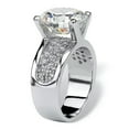 thumbnail image 4 of Fashion 925 Silver Rings Cubic Zircon Engagement Women Jewelry Sz 6-10, 4 of 6