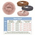 thumbnail image 3 of PULLIMORE Pet Dog Cat Calming Bed Warm Plush Donut Cuddler Round Sleeping Cushion Bed for Dogs & Cats Self-Warming and Cozy "Brown, 80CM", 3 of 9