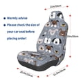 thumbnail image 3 of Fuzoiu Cute Dog Faces Print Elastic Car Seat Covers, Seat Cover Protector,Universal Fit Interior Covers for Most Cars,Washable Seat Cover Non Slip for SUV,Sedan,Van, 3 of 5