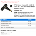 thumbnail image 2 of TPMS Sensor - Compatible with 2010 - 2015, 2017, 2019, 2021 Dodge Charger 2011 2012 2013 2014, 2 of 2