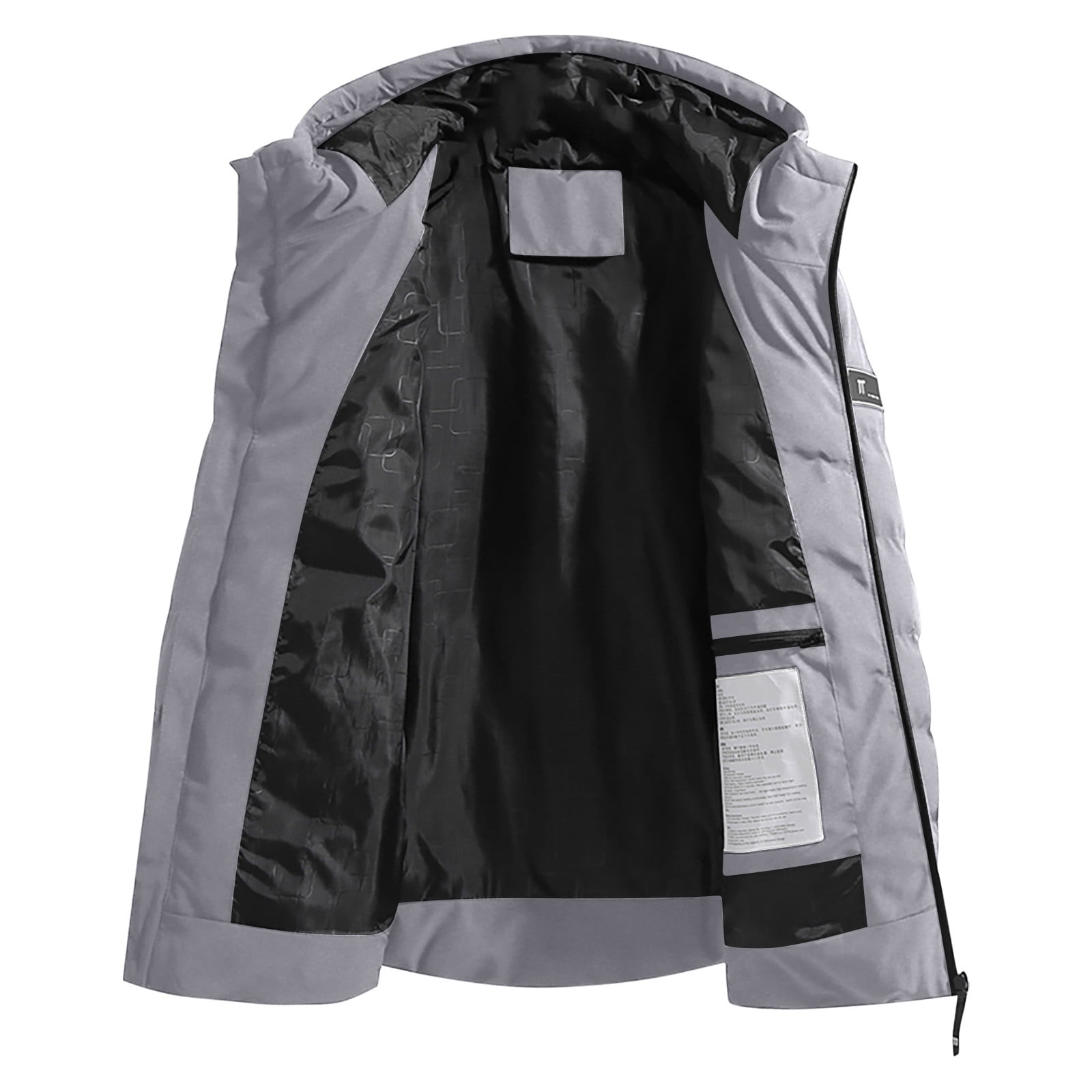 ZRGHAOYLQ Heated Jackets Men Women Waterproof Outdoor Hiking Outerwear 15 Heating Area Electric Heated Jacket Skiing Thermal Hooded Heated Clothing Solid Color Full Zip Winter Coats with Hood