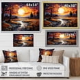 thumbnail image 4 of Designart "River'S Neo Expressionistic Harmony II" Neo-Expressionism Wall Art Prints, 4 of 7
