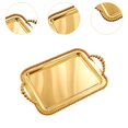 thumbnail image 6 of Fancyes Rectangle Serving Tray Food Tray,Multipurpose,Tea Cup Tay Decorative Tray Vanity Tray for Office Coffee Table Kitchen Bedroom Gold, 6 of 8