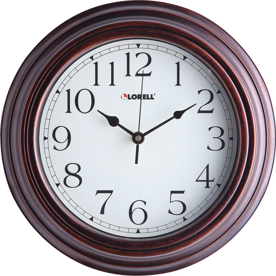 Harko Wall Clock 15 Inch Round Silver Rim Large Analog Office Home Decor Clock 