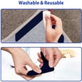 thumbnail image 4 of CNKOO Grip Rug Gripper  16 Pieces Reusable Washable Patent Pending Pads  Keep Area Rugs Flat on Hardwood Floors  Adhesive Pad Grips Carpet Corners  Easy Peel, 4 of 7