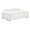 White, variant on Titan Furnishings 89" Modern Genuine Italian Leather Sofa in Dark Gray