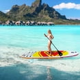 thumbnail image 4 of 10'6" Inflatable Stand Up Paddle Board, Inflatable Paddle Board with Premium Sup Paddle Board Accessories with Removable Fins, Non-Slip Deck Design, Safety Leash for Surfing,Paddling,Yoga, 4 of 7