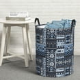 thumbnail image 6 of Sikiie Snowflake Vintage Pattern Print Round Dirty Clothes Basket, Waterproof Standing Foldable Storage Basket, for Laundry Room, Bedroom, Bathroom Storage-Medium, 6 of 6