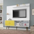 thumbnail image 2 of Manhattan Comfort Liberty 71" Entertainment Center in White and Yellow, 2 of 9