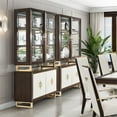 thumbnail image 2 of Michael Amini Belmont Place Display Cabinet in Espresso, 2 of 16