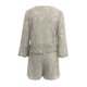 thumbnail image 4 of MKLEKYY conjunto Corto de Dos Piezas de Encaje Ajustado para Mujer, Top y Pantalones Cortos Sexis con Cuello En V y Mangas Acampanadas, Trajes de Fiesta con Bordado Suave y Hueco, 4 of 4
