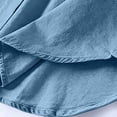 thumbnail image 4 of hoksml Women's Denim Shacket with Hood, Long Sleeve Button Down Oversized Top, Relaxed Fit Utility Jacket with Pockets for Daily Casual Outfit, 4 of 9