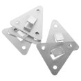 thumbnail image 4 of Miangastore Support Mural en Métal Durable pour Usage Domestique avec Finition Argentée 5 Pcs s'Adapte à Différentes Tailles, 4 of 8