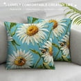 thumbnail image 3 of Qinduosi Pillow Covers Set of Farmhouse Throw Pillow Covers Linen Floral Decorative Cushion Case for Sofa Couch Bed Outdoor Patio Living Room, 3 of 5