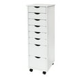 thumbnail image 5 of Jela Solid Wood 6+2 Drawer Roll Cart in White, 5 of 9
