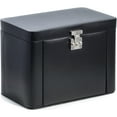 thumbnail image 2 of Fashion Black Lizard Textured Leather 4-Level Jewelry Case (12.5 X 7.5) Made In China gm18325, 2 of 5