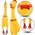 thumbnail image 3 of Poplay Pollo de goma/broma de pollo exprimible, juguete novedoso, recuerdos de fiesta para niños, adultos, perros, juegos familiares, mantiene a tu pollo tranquilo, 3 of 5