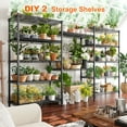 thumbnail image 3 of REIBII 6-Tier Wire Shelving Unit Adjustable Metal Storage Shelves for Kitchen  Pantry Laundry, 13.8" D x 21.5" W x 70.5" H, 3 of 7