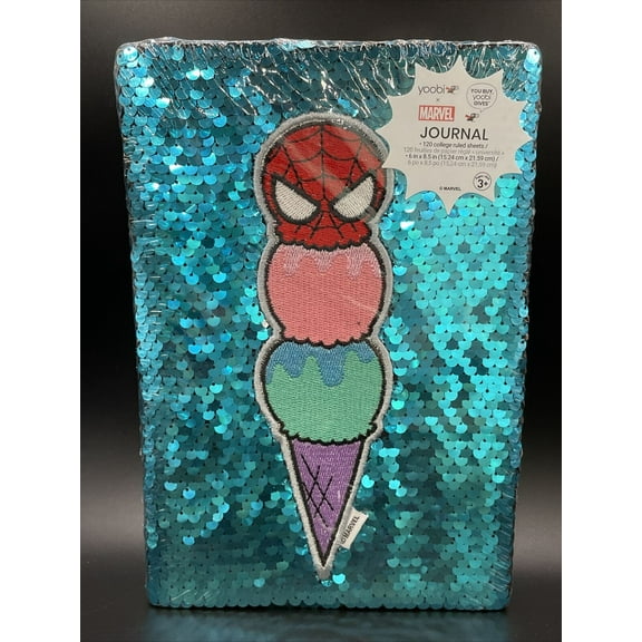 LIGHT BLUE YOOBI X MARVEL KAWAII SPIDER-MAN ICE CREAM JOURNAL