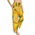 thumbnail image 2 of Kll Womens Yellow Limes Print Pajama Pants Soft Pajama Bottoms For Women Cozy Lounge Pants, 2 of 9