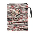 thumbnail image 2 of HELLHERO Notebook Wraps Book Lovers Gifts Carrying Book Case with Washable Polyester Fabric Book Storage Bag Handle for Paperbacks Book Librarian 8.66 x 11.42, 2 of 8
