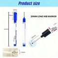 thumbnail image 2 of 5Pcs Long Head Deep Hole Marker Pens, Upgrade 20mm Quick-dry Waterproof Long Nib Permanent Markers, Construction Marking Tool, Carpenter Ink Marker Pens Metal Marking Pen, 2 of 7