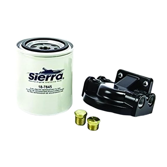 OEM Grade Fuel Water Separator Assembly Kit Compatible with Universal Marine Outboard Inboard Sterndrive 10 Micron 90 GPH Aluminum Bracket 3/8" NPT Ethanol Filtration Ports Gasoline