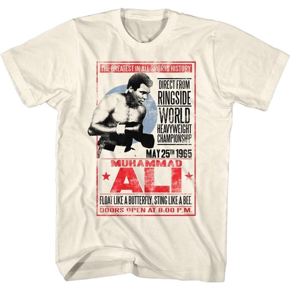 Retro 60s Heavyweight Boxing Champion Men's Short-Sleeve Graphic T-Shirt Vintage Fight Poster Gift