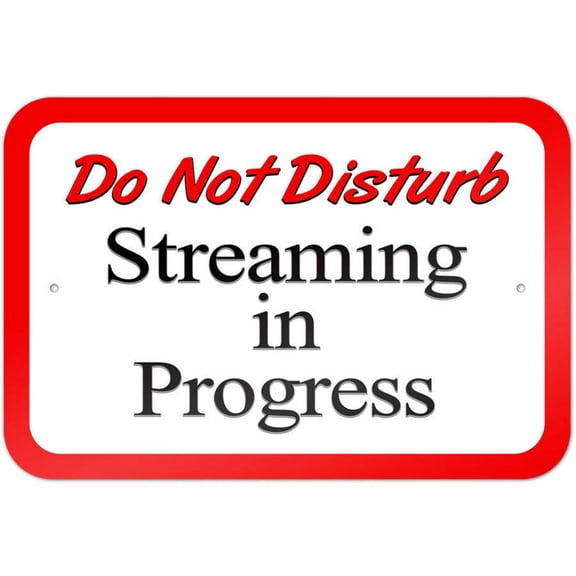 Do Not Disturb Streaming in Progress Sign