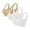 White, variant on Sports Bras for Women Pack 3 High Support Plus Size Workout Breathable Anti Sagging Breast Bra (White, 4XL)