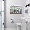 thumbnail image 2 of Bathroom Flower Decor Wall Art Country Bathroom Print Painting Floral Canvas Pictures Modern Home Artwork Decor for Living Room Framed Ready to Hang 12"x16", 2 of 6