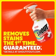 Shout Active Enzyme Laundry Stain Remover Spray, Triple-Acting Formula Clings, Penetrates, and Lifts 100+ Types of Everyday Stains - Prewash Spray 22 FL. OZ.