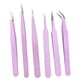 thumbnail image 4 of Set BGA de pinzas de acero inoxidable para pestañas, 6 piezas: pinzas, rizador, pinzas de precisión para cejas y pestañas, 4 of 5