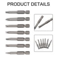 thumbnail image 3 of Ensemble de 7 Pcs de Tournevis de Forme Spéciale Ph2 en U en Forme de Triangle Embouts de Tournevis 50 mm, 3 of 10
