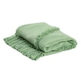 thumbnail image 5 of LR Home Green Shag Diamond Lightweight Cotton Throw Blanket, 50" x 60", 5 of 12